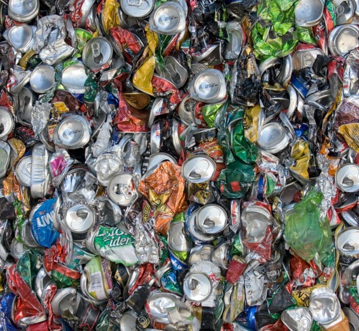 Recycled cans